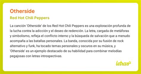 Otherside – Red Hot Chili Peppers: letras y traducción.